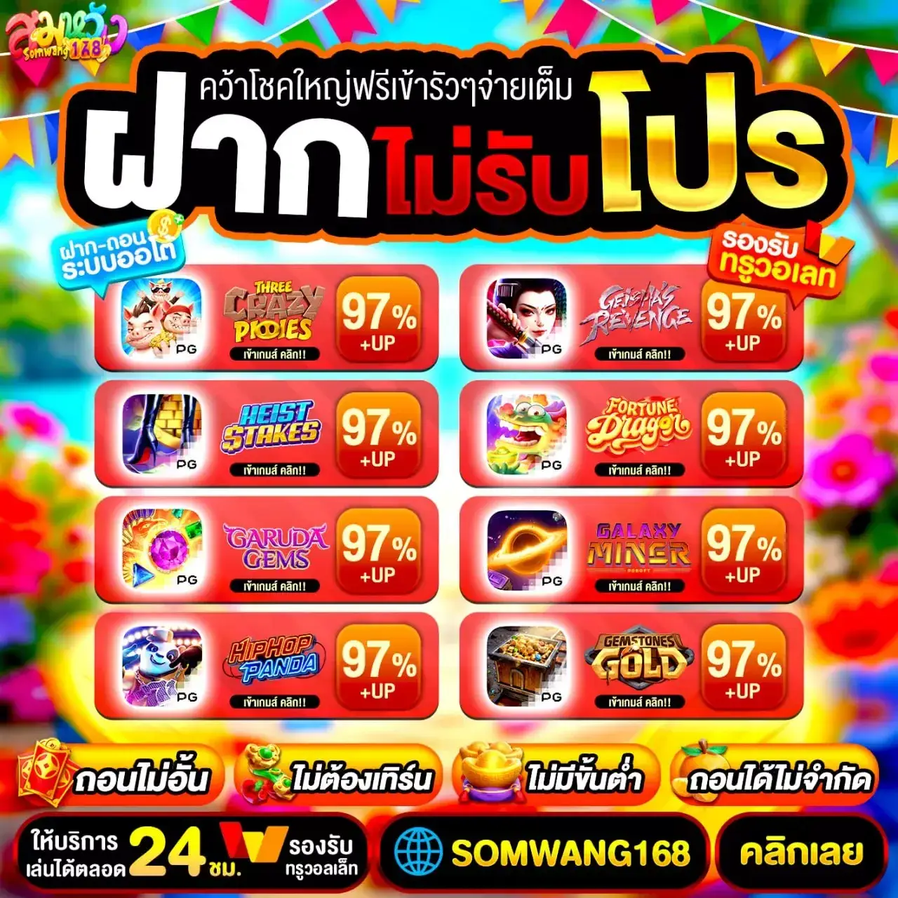 โปรสล็อตแตกง่าย somwang168 โบนัสพิเศษ